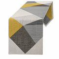 Camino de Mesa Geométrico Amarillo y Gris 180x33cm