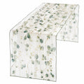 Camino de Mesa Floral Verde Transparente 180x35cm