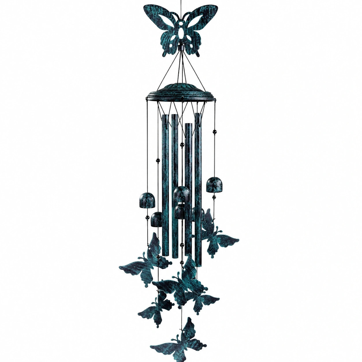 Campanilla de Viento de Mariposa de Color Turquesa