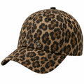 Gorra de béisbol con estampado de leopardo