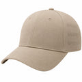 Gorra de béisbol unisex ajustable beige con ventilación