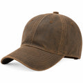 Gorra de béisbol marrón ajustable unisex