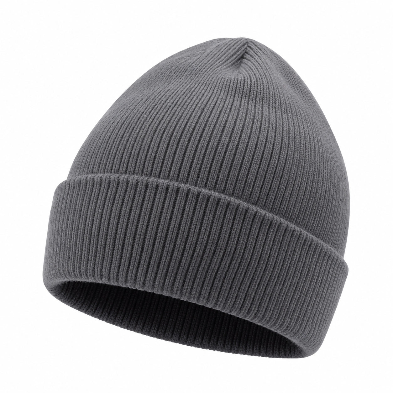 Gorro de Punto Unisex Clásico Gris