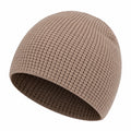 Gorro de Punto Unisex Beige Clásico
