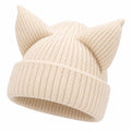 Gorro Beige con Orejas de Gato para Mujer