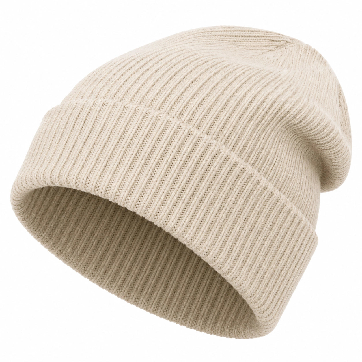 Gorro de Punto Beige Clásico para Invierno