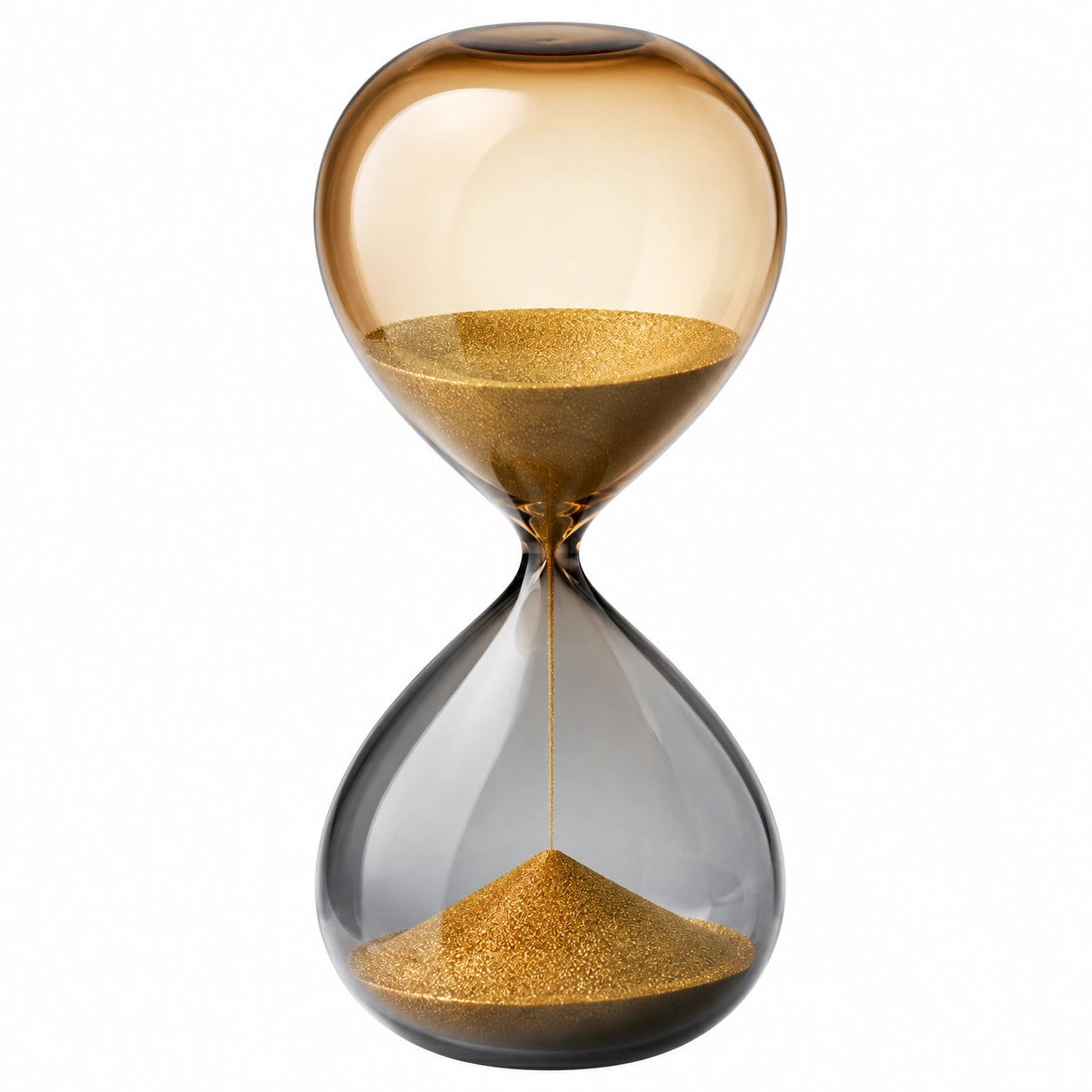 Reloj de Arena Decorativo 30 Minutos Ámbar/Gris