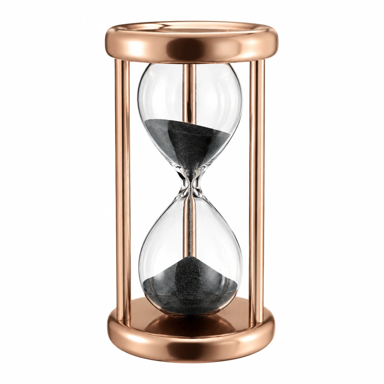 Reloj de Arena Decorativo de Color Oro Rosa 15 Minutos