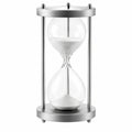 Reloj de Arena de Acero Inoxidable, 60 Minutos, Plata y Transparente